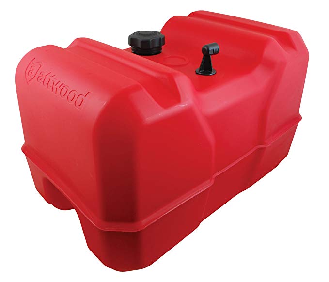 attwood 8812LLPG2 Epa Certified Low-Profile Portable Fuel Tank with Gauge 12 Gallon