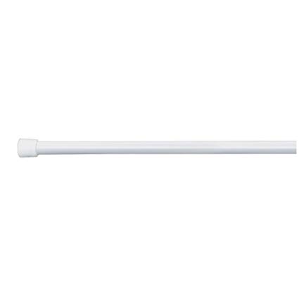 InterDesign Cameo Expandable Stainless Steel Constant Tension Bathroom Shower Curtain Rod, Small, 26" - 42" Narrow Width – Pack of 2, White