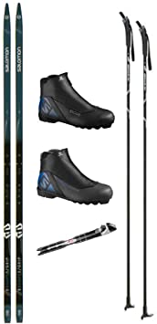 Salomon Escape 5 Cross Country Ski Package (Cross Country Skis, Boots, Bindings, Poles)