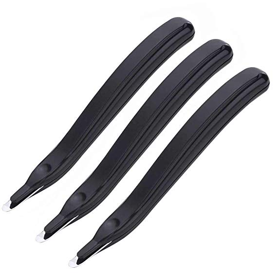 LONGKEY Professional Magnetic Staple Remover Puller Rubberized Staples Remover Staple Removal Tool for School Office and Home 3 PCS Black