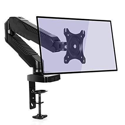SIMBR Monitor Arm Stand Desk Mount Bracket for 15"-27" LCD LED Screens and Max VESA 100x100mm up to 6.5kg(14.3lbs) Weight Capacity
