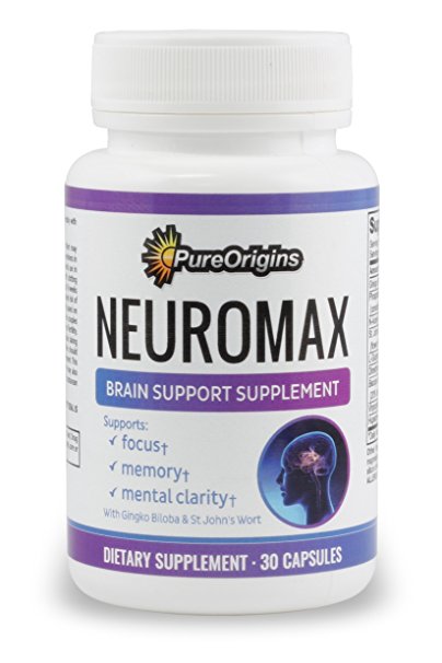 Neuromax - Best Natural Brain Booster Supplement - Improve Memory, Focus, and Mental Clarity - 100% Money Back Guarantee