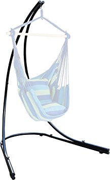 Sorbus Hammock Chair Stand for Hanging Chairs, Swings, Loungers, 330 Pound Capacity, Perfect for Indoor/Outdoor Patio, Deck, Yard (Arc Stand)