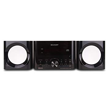 Sharp XL-LS703B-GB Sharp Bluetooth Speaker System (Gloss black), USB port for MP3 Playback, Bluetooth Wireless Connection, One Touch with NFC Connection, 50W RMS Power Output, Remote Included