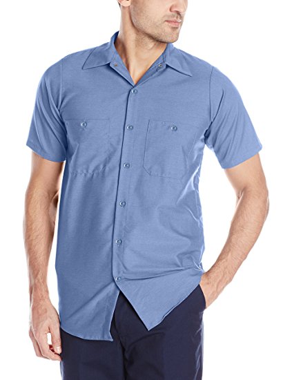 Red Kap Men's Industrial Short-Sleeve Work Shirt