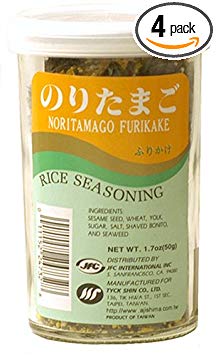 JFC Noritamago Furikake Rice Seasoning, 1.7-Ounce Jars (Pack of 4)