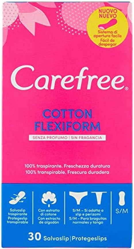 Carefree Flexiform Panty Liners, 30 Liners