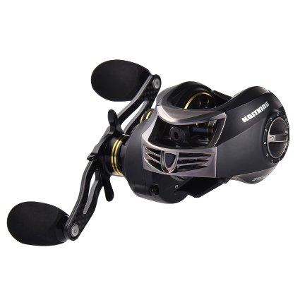 2016 New Release KastKing Stealth Carbon Fiber Baitcasting Reels - 59 oz Super Light Weight Baitcaster - Dual Brake System for Precision Casting Control- Carbon Fiber Drag System - Large Line Capacity Good for Braided Line Mono Fluorocarbon Fishing Line - Saltwater Approved