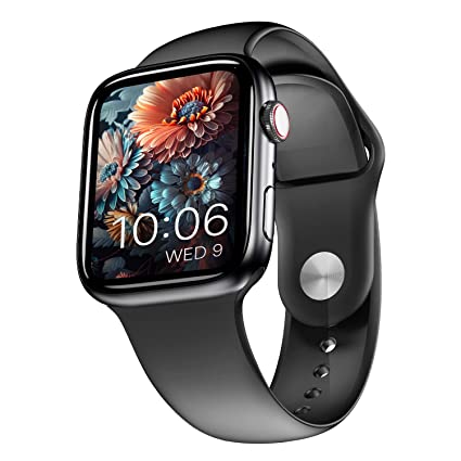 CrossBeats Ignite Cube Bluetooth Calling Smartwatch, Large 1.9'' TFT Screen,Rotating Crown, 60Hz Refresh Rate, 550 NITS,100  Watch Faces, Sports Mode, Built in Speaker & Mic,HR SpO2 BP Monitor(Black)