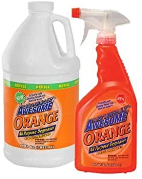Awesome Orange 22 Oz All Purpose Degreaser & Spot Remover with Awesome Orange 64 Oz. Refill