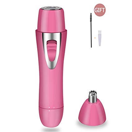 Painless Nose Trimmer Facial Hair Remover for Women, BEENLE Rechargeable Hair Removal Waterproof Shaver Razor for Peach Fuzz Fine Hair Chin Cheek Upper Lip