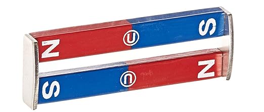 United Scientific™ Alnico Bar Magnet | 3" Long, Pair, Blue/Red, 1/2" Width, 1/4" Thick | Great for Any Classroom or Home