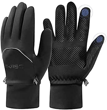 AKASO Winter Gloves Men Women - Waterproof Touchscreen Anti-Slip Driving Biking Cycling Gloves