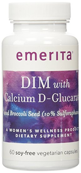 Emerita Dim Formula with Calcium D Glucarate Emerita Veg Capsules, 60 Count