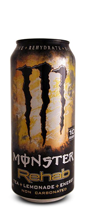 16 Pack - Monster Rehab - Tea   Lemonade   Energy - 15.5oz.