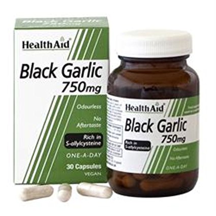 HealthAid Black Garlic 750mg NEW 30 capsule