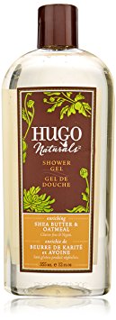 Hugo Naturals Shower Gel, Shea Butter and Oatmeal, 12-Ounce