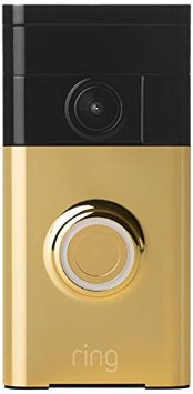 Ring Wi-Fi Enabled Video Doorbell, Polished Brass