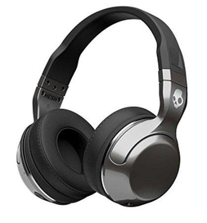 Skullcandy Hesh 2 Bluetooth Wireless Headphones with Mic, Black/Silver