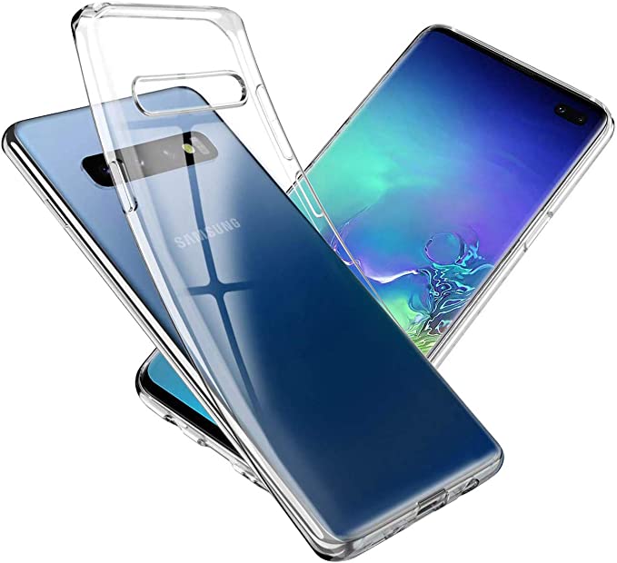 NEW'C Cover per Samsung Galaxy S10, Custodia Gel Trasparente Morbida Silicone Sottile TPU [Ultra Leggera e Chiaro]