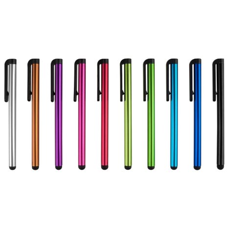 10x Original Universal Capacitive Stylus Touchscreen Pen for ipad 1 & 2, 3 iPhone 5, 4s , HTC, Tablet pc, Asus Tablets, Advent, Samsung Galaxy, Mobile Phones, PC, Blackberry Playbook & Phones, Android and all other Capacitive Screens Devices (10 stylus pen)