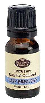 Easy Breathzy (Formally Cold n Flu) Pure, Undiluted Essential Oil Therapeutic Grade - .33oz (Eucalyptus, Cajeput and Peppermint)