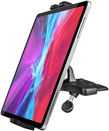 CD Slot Car Tablet Mount, woleyi Full Rotation CD Player Car Tablet & Phone Holder for iPad Pro 9.7, 11, 12.9 Air Mini 5 4 3 2, Samsung Galaxy Tabs, Switch, iPhone, More 4-13" Cell Phones and Tablets