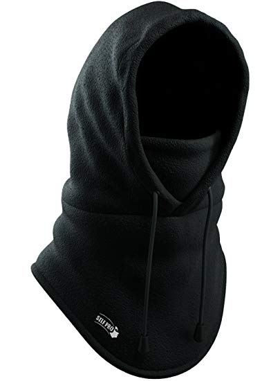 Self Pro Balaclava Fleece Hood - Windproof Ski Mask - Heavyweight Cold Weather Winter Motorcycle, Ski & Snowboard Gear - Ultimate Protection from the Elements