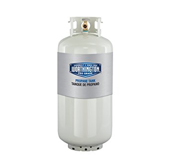 Worthington 302018 40-Pound Steel Propane Cylinder With Type 1 With Overflow Prevention Device Valve