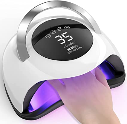 UV Light for Nails 168W - Easkep 42 Beads UV LED Nail Lamp Nail Dryer for Gel Polish Professional Curing Lamp with 4 Timer Settings Auto Sensor for Salon and Home Use (168W)