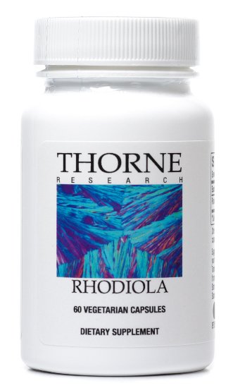 THORNE RESEARCH - Rhodiola Rosea - 60ct Vegetarian Capsules Health and Beauty