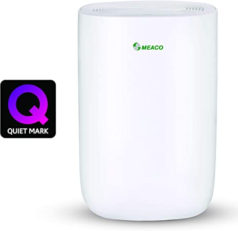 Meaco MeacoDry Dehumidifier ABC Range 12LW (White) Ultra-Quiet, Energy Efficient, Laundry Mode, Auto-off, Auto De-Frost - Ideal for Damp and Condensation in the Home