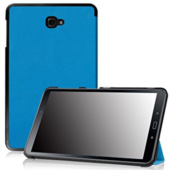 Samsung Galaxy Tab A 10.1 Shell Case - Famavala Ultra Slim Leather Case Smart Cover with Auto Wake / Sleep For 10.1" Samsung Galaxy Tab A (SM-T580/SM-T585) Tablet 2016 Release (DarkBlue2)