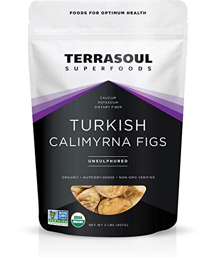 Terrasoul Superfoods Organic Turkish Figs (Calimyrna), 2 Pounds