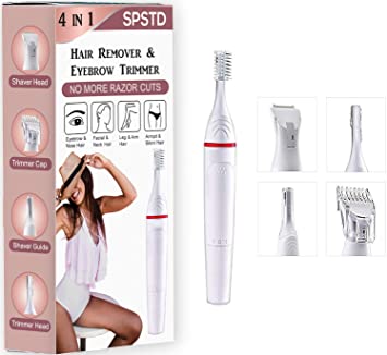 SUP Bikini trimmer for Women Hair Removal Women Private Part and Underarms Eyebrows Remover (off white)