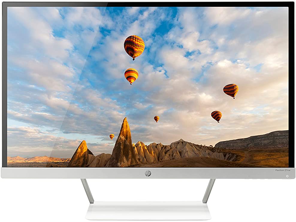 HP 27er 27-Inch Full HD 1080p IPS LED Monitor with Frameless Bezel and VGA & HDMI (T3M88AA), White