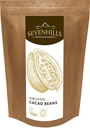 Sevenhills Wholefoods Organic Raw Cacao Beans 500g