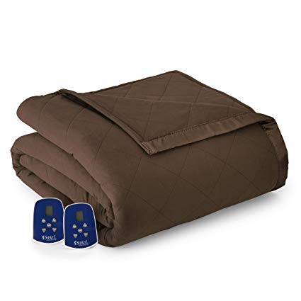 Shavel Home Products Thermee Electric Blanket, Full, Cocoa