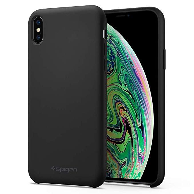 Spigen Silicone Fit Designed for Apple iPhone Xs MAX Case (2018) - Black