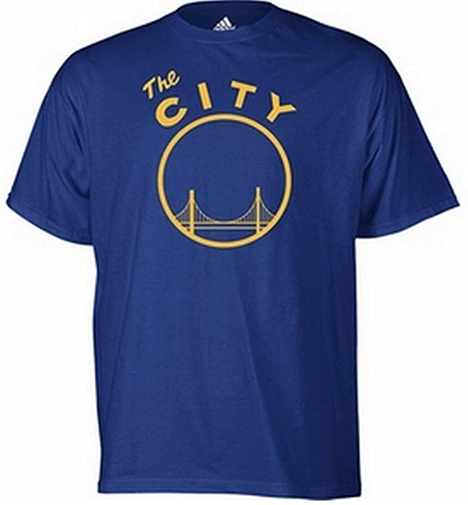 adidas Golden State Warriors Vintage The City Logo Blue T Shirt