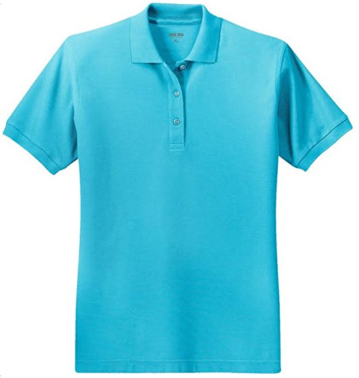 Ladies Short Sleeve Polo Shirts in 36 Colors and Sizes XS - 6XL