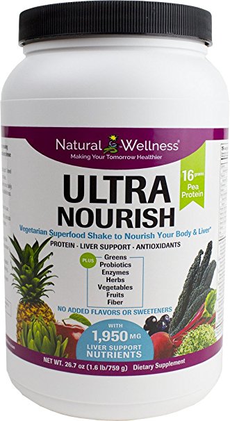 UltraNourish - FREE SHIPPING - The 1st Superfood Shake to Support Your Liver, Heart & Digestive Health - Unflavored/Unsweetened - 26.7 oz