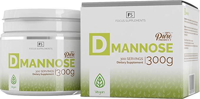 D Mannose 100% Pure Powder - Focus Supplements - Bladder Health | Urinary Infection | Immune System (NO ADDITIVES) - Enhanced Cranberry Detox Treatment - Packed in ISO Licensed Facilities in the UK