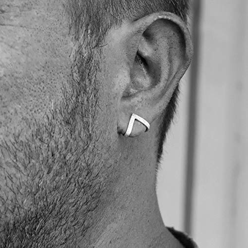 Men's earrings, stud earrings for men, gift for men, sterling silver earring studs, gift for boyfriend, mens stud earring by Emmanuela