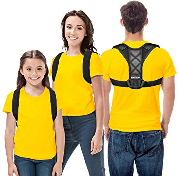 Posture Corrector, Linkevp Back Support Brace for Kids Child, Adjustable Posture Brace Correction, High Elastic Back Braces Back Postures Providing Pain Relief Back, Shoulder (Kids (22-26 in))