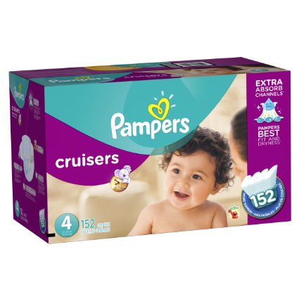 Pampers Cruisers Diapers Economy Plus Pack Size 4 152 Count