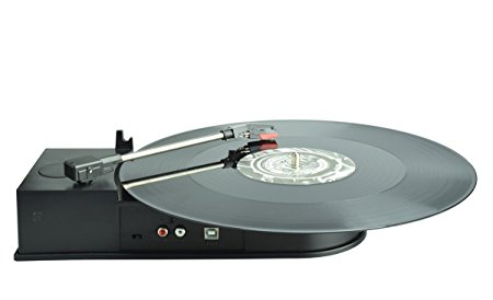 DigitNow! BR612A Portable USB Vinyl Turntable Record to Mp3 CD Converter, Supports Windows/Mac