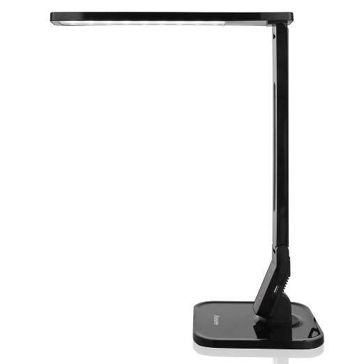 Aosee Eye-Caring LED Desk Lamp with 5 Dimming Levels & 4 Lighting Modes & Touch-Sensitive Control Panel & 1 Hour Auto Timer & USB Charging Port