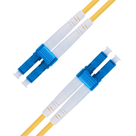 LC to LC Fiber Patch Cable Single Mode Duplex - 10m (32ft) - 9/125 OS1 - Beyondtech PureOptics Series