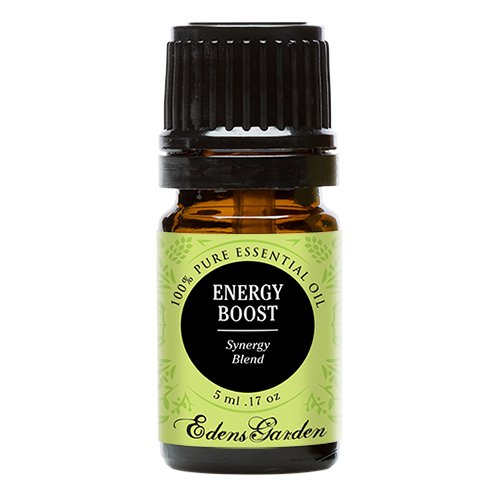 Energy Boost Synergy Blend Essential Oil (previously Invigorate) by Edens Garden- 5 ml (Sandalwood, Black Pepper & Lemon)